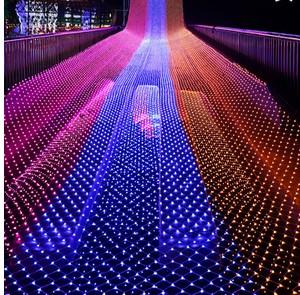 1m*10m 480LED net lights 8 Modes at 220 V Pure LED Cord Light Festival Christmas Decoration New Year Wedding Ceremony Waterproof