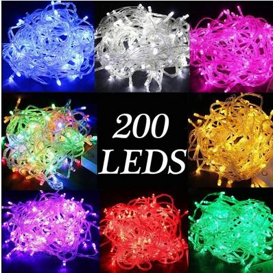 20M Waterproof 110 V / 220 V 200 LED festive string lights for Christmas Festival PARTY Fairy Colorful Xmas Decor Garland LED lights