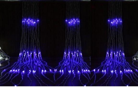 Led Waterfall String Curtain Light 6M* 3M 640 Leds3M* 6M 576LED Water Flow Christmas Wedding Party Holiday Decoration Fairy String Lights