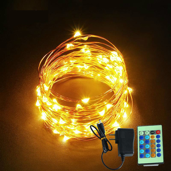 Copper Wire Christmas Lights Decoration Christmas Lights Led Gift Coloured Lights Remote Control Lamp String Rgb