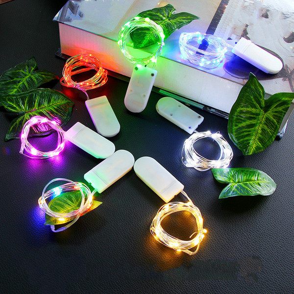 Lamp String Led Button Battery Box Copper Wire Lamp String Flower Cake Decoration Coloured Lights Festival String Stars Lamp