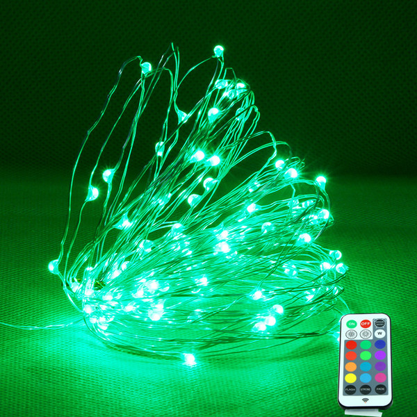 Colorful Synchronous Power Supply Fund Copper Wire Lamp String Led Remote Control Stars Lamp Cake Festival Decoration Lamp String