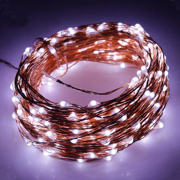 100LED 33ft Solar String Lights Copper Wire Lights Waterproof Starry Fairy String Lights Ambiance Lighting for Garden Bedroom Christmas