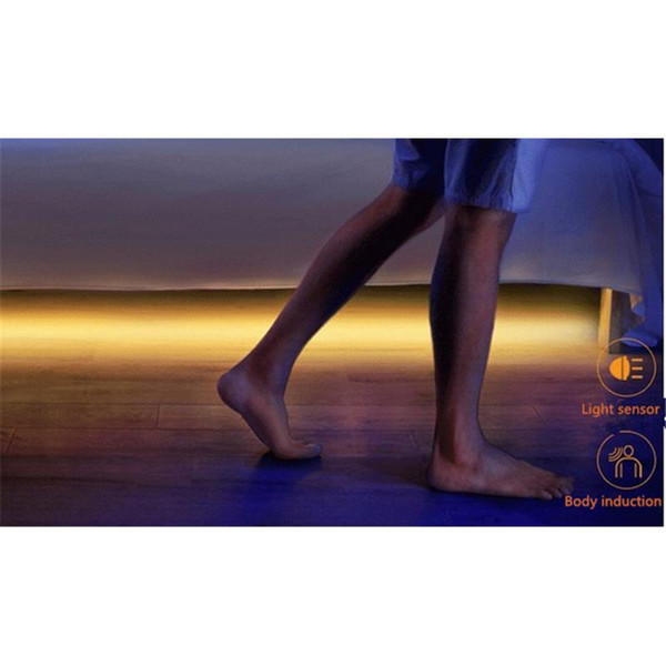 2016 new design under bed light smart led strip light with motion sensor 1.2m One Roll