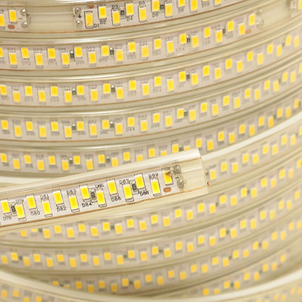 220 V 100M/Roll LED Strip SMD 5730 180L/M IP67 Waterproof Flexible Ceiling Light Lighting Tape 3000K 6000K for Home Bedroom Ceiling Lights