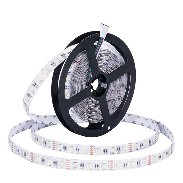 5050 RGBW led diode strip light DC 12V flexible light 5m 300 LED tape RGB Warm white 4 colors in one chip