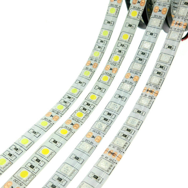 Flexible LED Strip Lighting SMD 5050 DC12V 60LEDs/m 5m/roll RGB RGBW Decorative lights