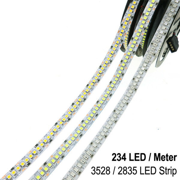 LED Strip 3528 240LEDs/m DC12V High Brightness 2835 234LEDs/m Flexible LED Light Warm White / White /RGB 5m/roll