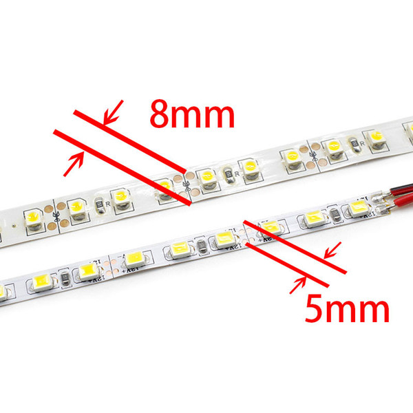 5mm Width 5M 2835 600 SMD Flexible
8000
 LED Strip Light 120 led/m LED tape white / warm white