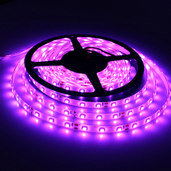 Pink color 3528 LED Strip Light 5M 60LED/M DC12V Flexible Ribbon tape IP 65 waterproof LED Romantic Lighting