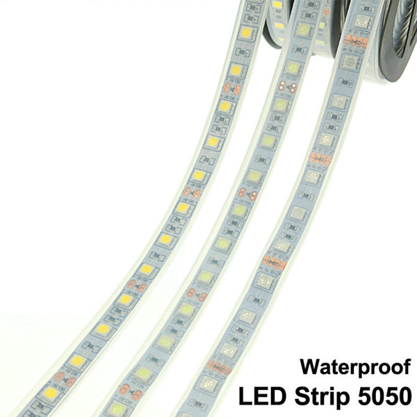 IP67 / IP68 Waterproof LED Strip 5050 DC12V 60 LED/M High Quality Silicon Tube Outdoors / Under Water LED Strip.