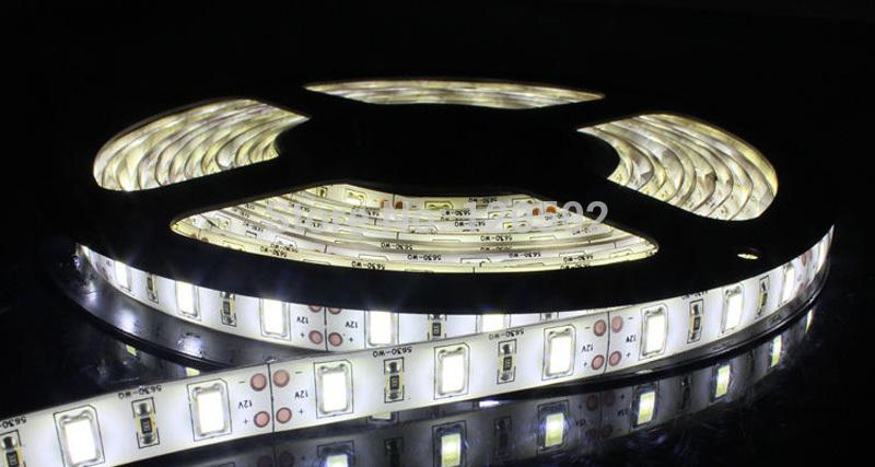 IP65 Waterproof 5m 300 12V LED 5630 SMD LED strip flexible light 60 led/m,LED decorative light strip