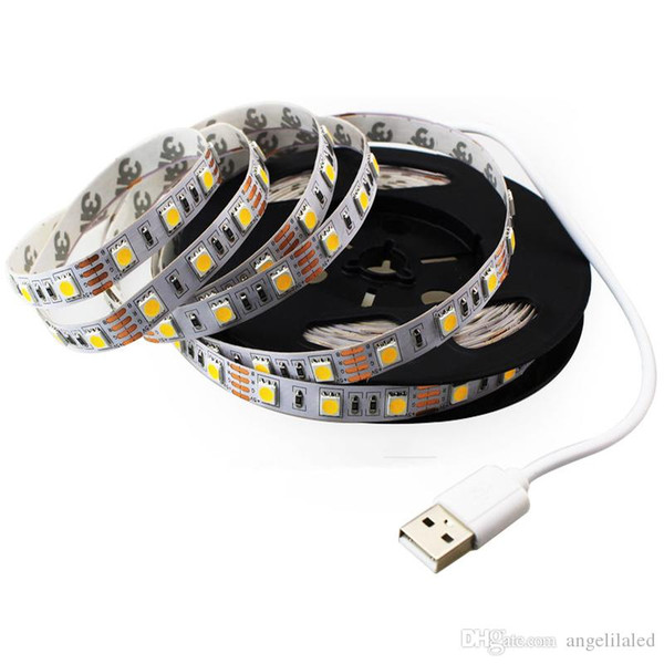 5V USB LED strip 5050SMD 60LEDs per meter Christmas light Flexible led Stripe TV computor Background Lighting