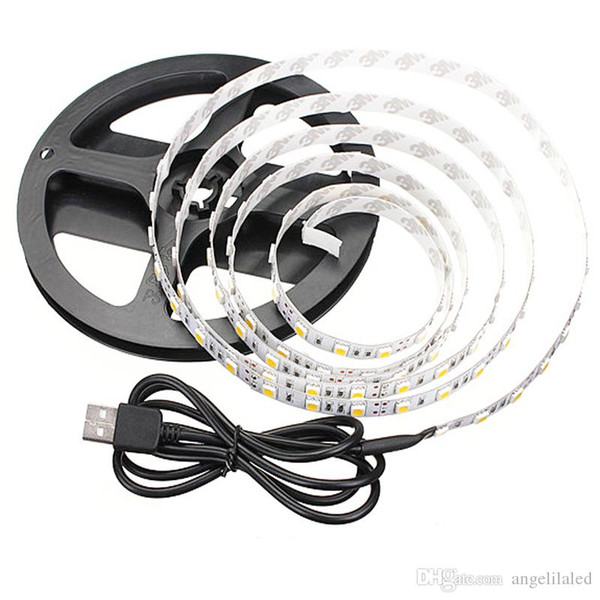 USB Powered LED Light 5V LED strip 5050SMD 60LEDs per Meter Flexible led Stripe TV Computor Laptop Light