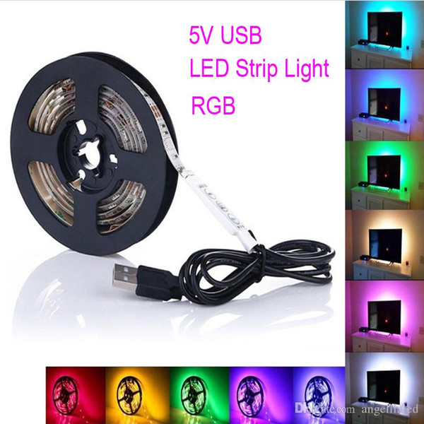 LED Tabe Light 5050 RGB LED Ribbon IP65 Waterproof LED Strip for Christmas Festival Home Party Decoration TV Background Decor