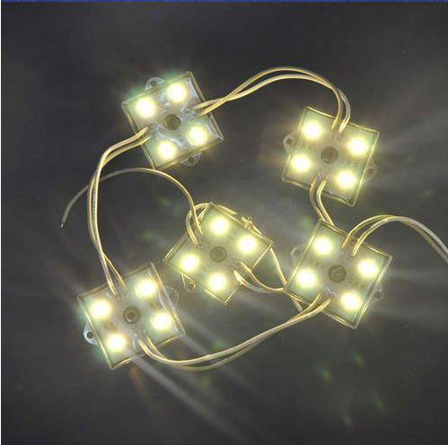 Ultra Bright DC 12V 4leds Warm White Color Square Shape Waterproof IP65 5050 SMD LED Modules