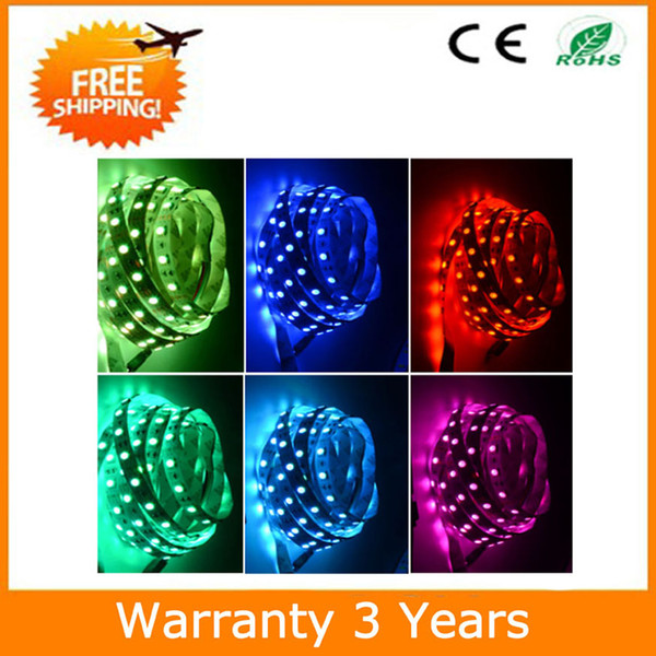 5050 Waterproof LED Strip RGB Strip LED Light IP65 300LEDs 60LEDs/m 15PCS RGB Red Green Blue White Good Quality High Bright