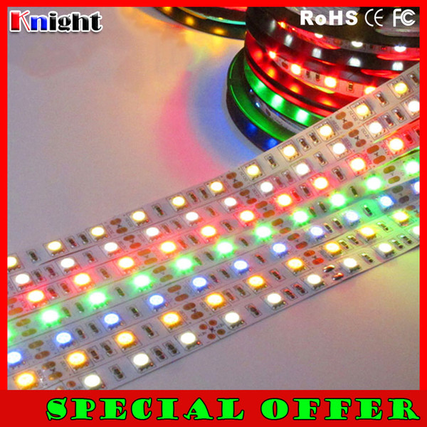 special offer 12v smd3528/3014/2835/5050 led strip light 5m white/warmwhite/red/yellow/blue/green strip light non waterproof 500m lot