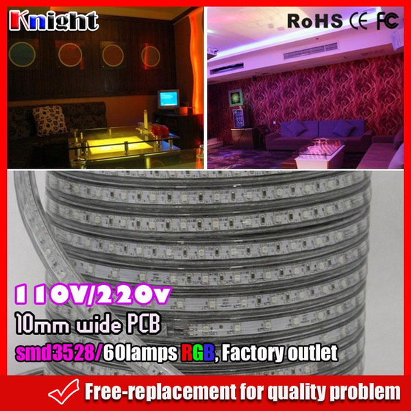 110V 3528 rgb led strip ktv decoration light,rgb led 3528 strip light club decration lamps,10MM wide board 300M a lot