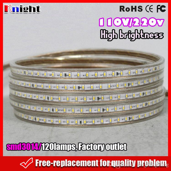 110V/220V smd 3014 led strip 120led,garden decor smd3014 led strips cool white,3014 led strip 300m/lot