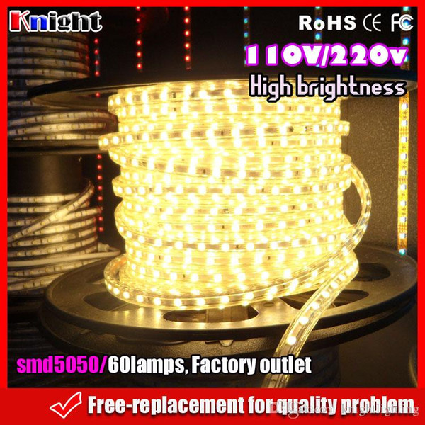 110V kniht brand smd5050 led strip light,high quality led 5050 strip waterproof striped lights room decor high brightness strip 300m A lot