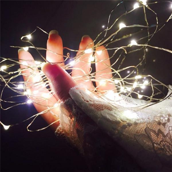 5M 50 LED Battery Operated LED String Lights for Xmas Party Wedding Decoration