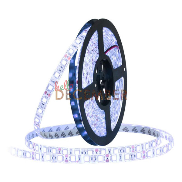 12V 5M 60 LEDs/M 300LEDs SMD5050 LED Strip Lights RGB Red Blue Green Yellow Warm Cool White LED Neon Sign Light Strips