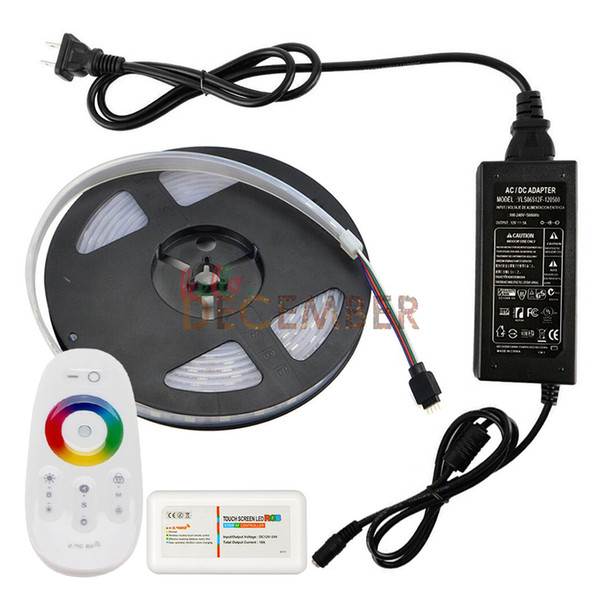 New 3-Modes Dimmable 12V 5M 300-LEDs 600-LEDs SMD5050 LED Strip 16 Million Colors RGB RGBW RGBWW Waterproof LED Light Strips