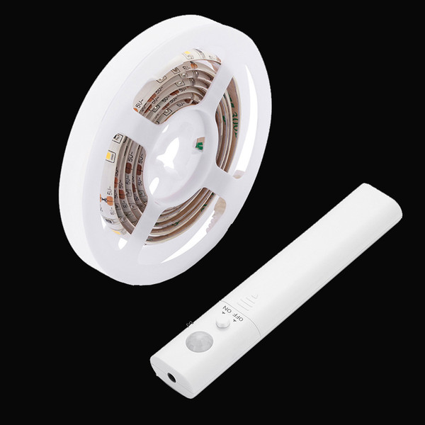 Night Lamp LED Tape Ribbon PIR Motion Sensor LED Strip Light 2835 Waterproof Closet Stair Bed Cabinet Light