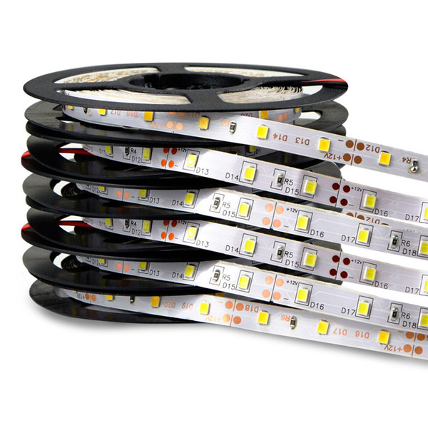 free shipping 100m lot 2835 LED Strip lamp 5050 SMD RGB 12V Waterproof Non-waterproof Led flexible strips light 300 Leds 5M