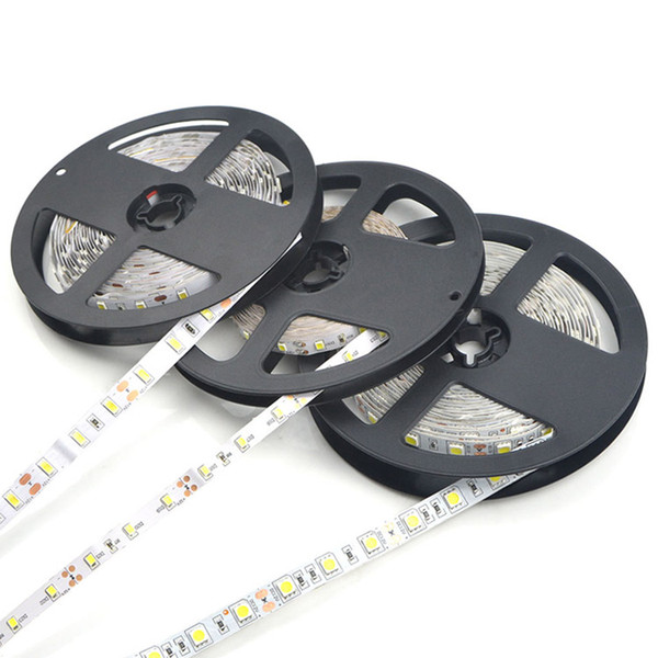 Strip LED Tapes Lights not Waterproof 5050 SMD RGB LED Strip light 3 line in 1 high quality tape lamp for home lighting