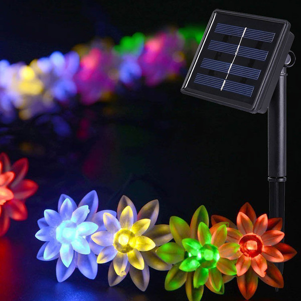 Outdoor strip lights Rose Lotus Peach blossom LED strip christmas light holiday decoration LED fairy garden lights