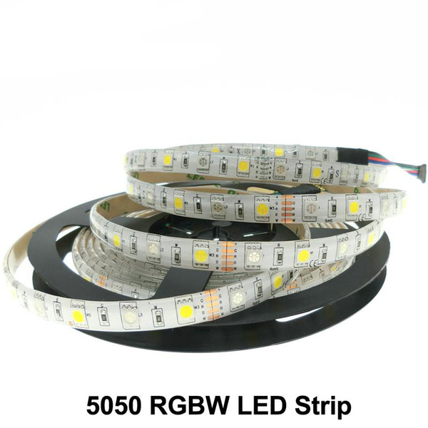 Holiday Lighting LED Strip 5050 RGBW DC12V 60LED/M 5m/lot RGB+White / RGB+Warm White Flexible LED Light LED strips