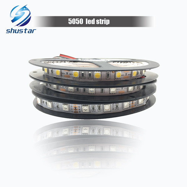 5050 LED Strip 60leds/m 5M 300leds IP20 Non-Waterproof Warm White/White/Red/Blue/Yellow/Green/RGB Ribbon for Home Decoration