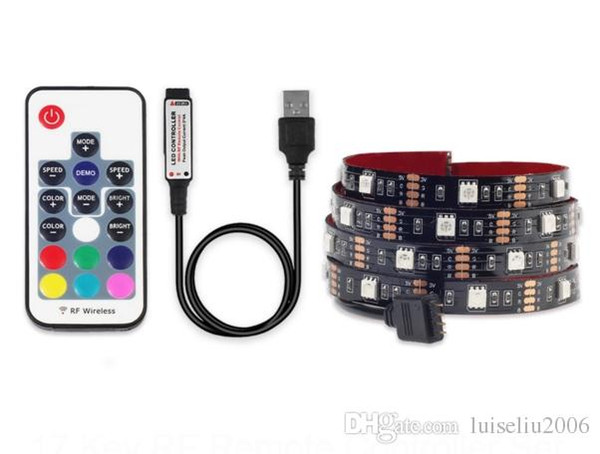 USB LED Strip Light 5050 RGB 1M 2M IP65 Waterproof TV Background Lighting LED Strip 5050 With RGB Controller