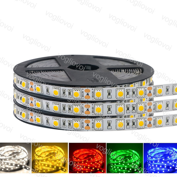 Led Strip Light SMD2835 3014 DC12V 600LED Round 2 wire Fiexble Light Led Ribbon Non Waterproof Super Bright LED Lights DHL