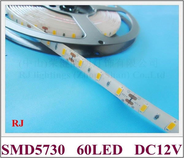 DC24V/DC12V waterproof SMD 5730 LED strip light flexible strip LED soft strip SMD5730 60led/M 5M/roll 60W CE ROHS