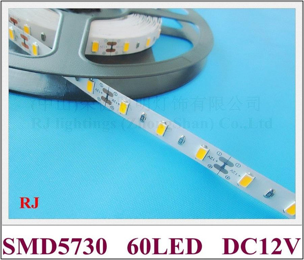 non-waterproof IP20 SMD 5730 LED strip light flexible strip soft strip DC12V SMD5730 60led/M 10M/roll CE ROHS 100M/lot