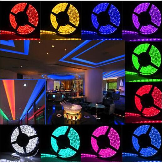 Hot Sale DC 24V Led Strips Lights RGB Waterproof IP65 300 Leds SMD 5050 5Meter/Roll Best For Christmas Led Lights