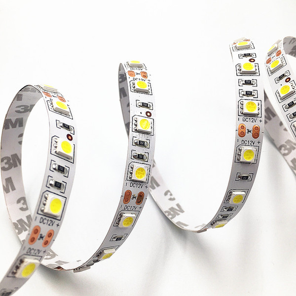 20m/lot LED Flexible Strip Lights DC 12V SMD5050 LED Non-waterproof Light Strips 5m/Roll RGB warm white blue red