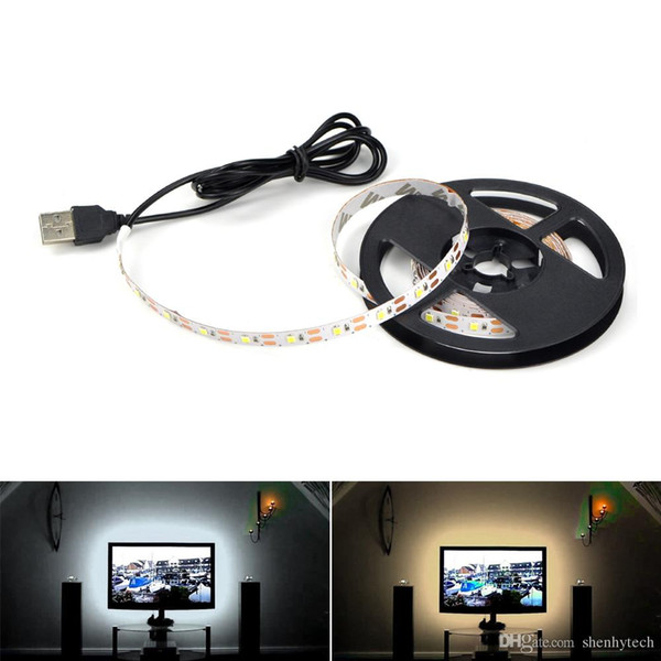 5V USB Port Lamp Tape LED Strip Light Ribbon 3528 SMD For TV Background Decorative Lighting Lantern Strings 0.5M 1M 2M 3M 4M 5M