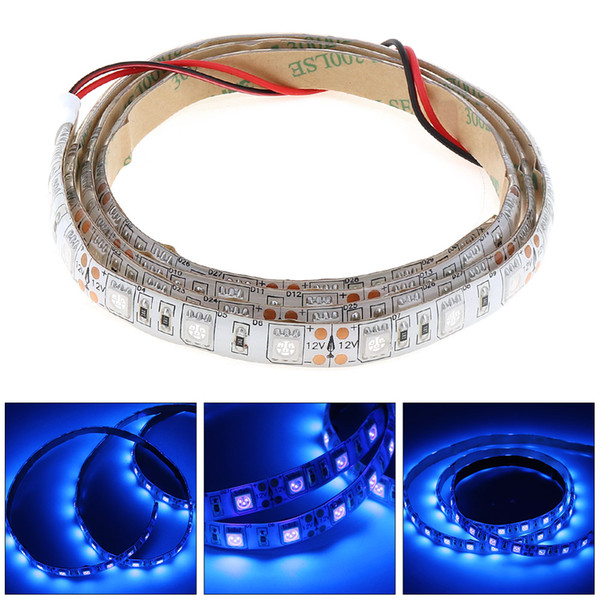 12V 1M 60 UV LED Purple Led Strip Light with Waterproof and Double-Sided Adhesive for Party / KTV / Stage DEL_01V