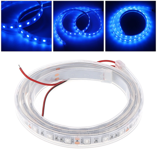 12V 1M 60 LED Led Strip Blue Light with Waterproof Casing for Home / KTV / Stage DEL_01W