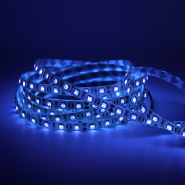 12V 1m Waterproof UV Ultraviolet LED Strip Light with 60 Lamp Beads and Double-sided Adhesive for Decorating / Sterilization DEL_01S