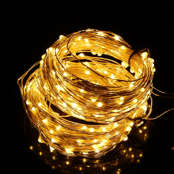 30m 300LED Gorgeous Silver Wire Starry String Lights For Christmas Parties Wedding Outdoors Decoration Starry Lights + Adapter DEL_123