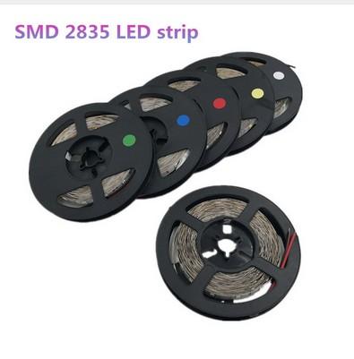 5m 300 LEDs 2835smd LED Strip High Brightness Nonwaterproof DC 12V 60leds / M Diode Adhesive tape super bright than 3528 LED Strip 5M