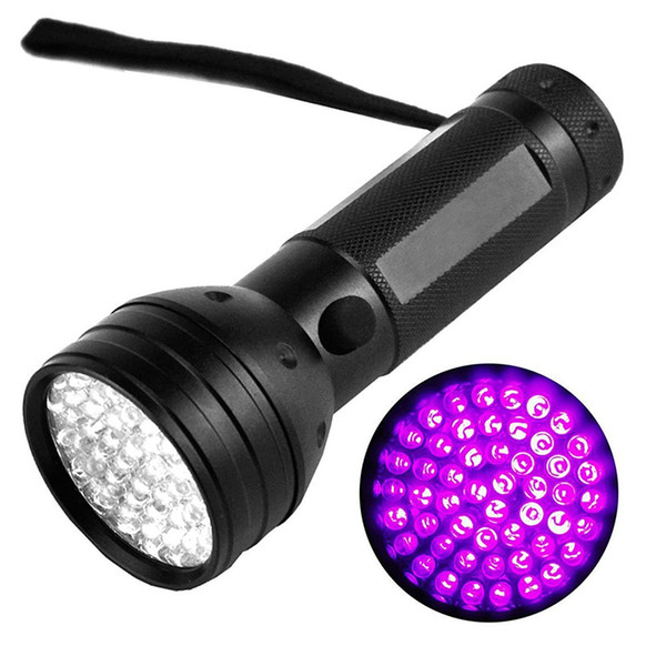 395-405NM Black Flashlight 51 UV LED Torch Scorpion Detector Hunter Finder Ultra Violet without Battery by DHL