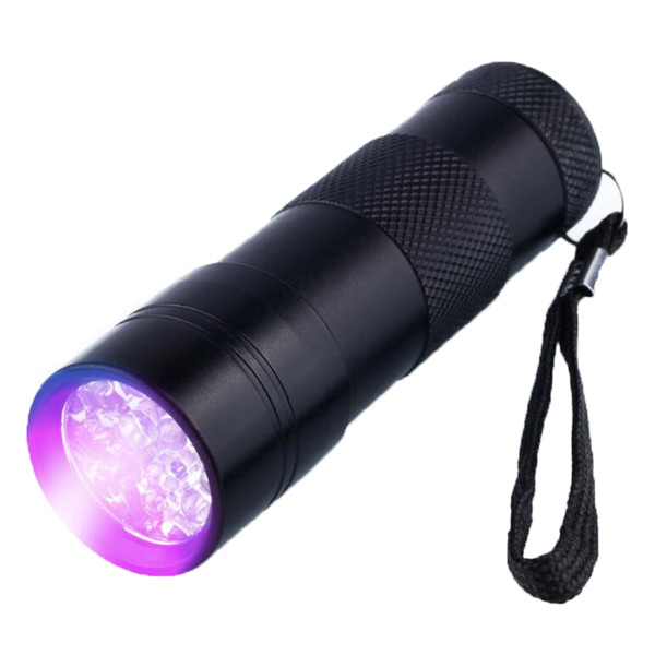 395NM UV 12 LEDs Purple Light LED Torch for Amber Currency Detector Portable Waterproof Aluminium UV Ultra Violet