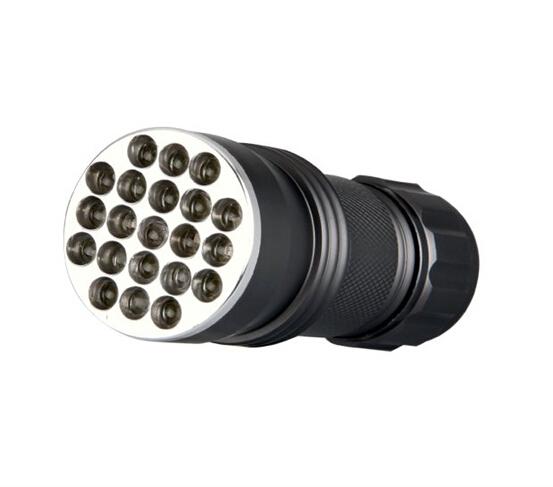 UV Ultra Violet Blacklight 21 LED Flashlight Torch Lamp Light UV 395 nM takes Standard AAA Batteries