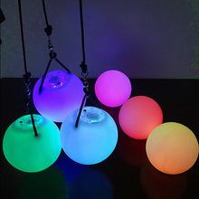 Multicolor LED Light POI Thrown Balls Diameter 8cm for Stage Perform Club Belly Dance Party Special Hand Props LED Flashing light carnival